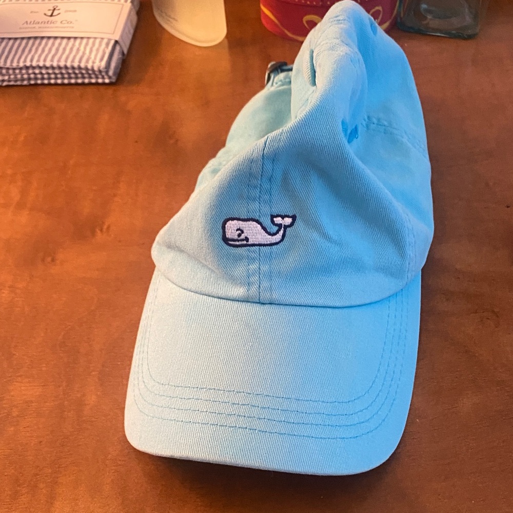 Vineyard vines Light Blue Whale Logo Cap